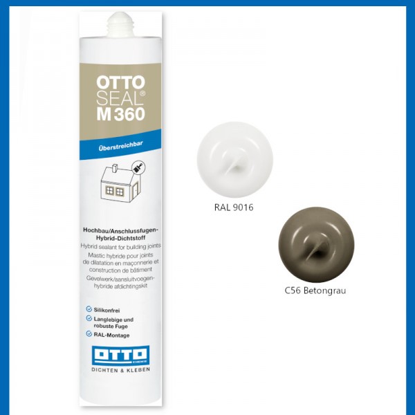 Otto Chemie Ottoseal 1K-Hybrid-Dichtstoff M360 Polymer RAL-Montage übertreichbar