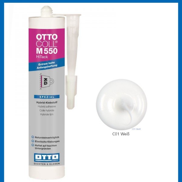 Otto Chemie Ottocoll M550 Hybrid-Klebstoff Montagekleber 1k STP 310ml