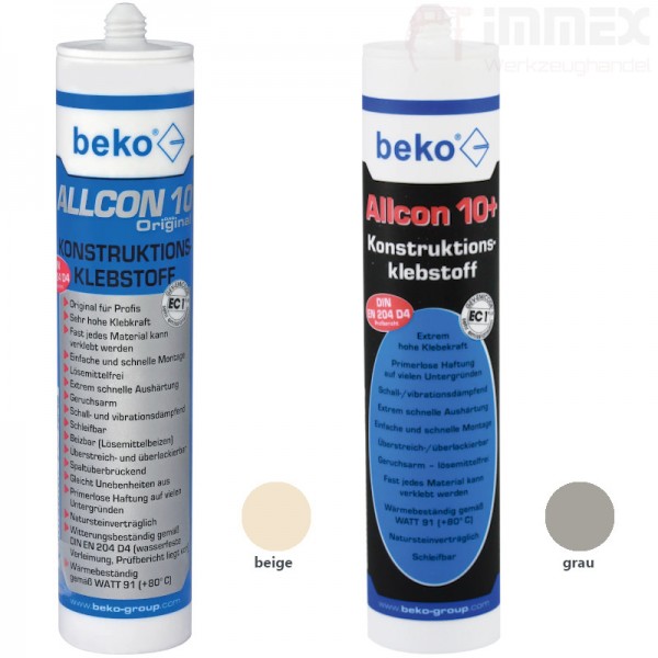 Beko Allcon 10+ Original Klebstoff Konstruktions-Kleber Baukleber 310ml