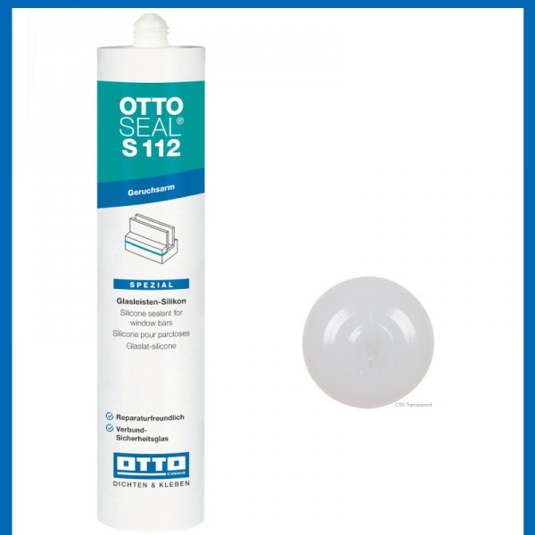 Otto Chemie Ottoseal S112 Silikon Glasstein-Silicon C00 transparent 310ml