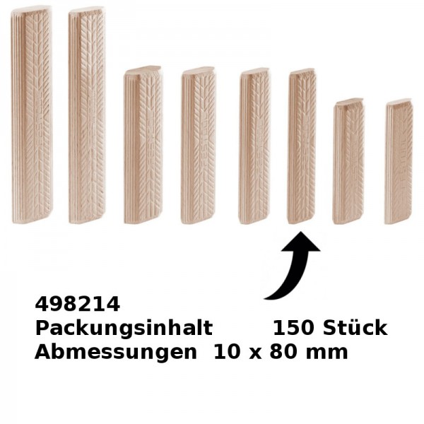Festool DOMINO Dübel Buche 4x20mm - 14x140mm für Dübelfräse Fräsmaschine Fräser