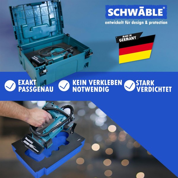SCHWÄBLE® Schaumeinlage Schaumstoffeinlage für Makita Kompressor DMP180