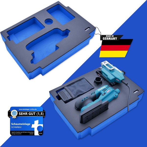 SCHWÄBLE Schaumeinlage Schaumstoffeinlage f. Makita Akku-Schwingschleifer BO005