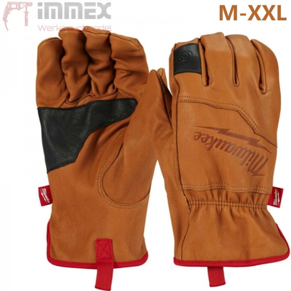 Milwaukee Leder-Arbeitshandschuhe M-XXL
