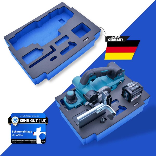 SCHWÄBLE Schaumeinlage Schaumstoffeinlage für Makita Akku-Hobelmaschine KP001