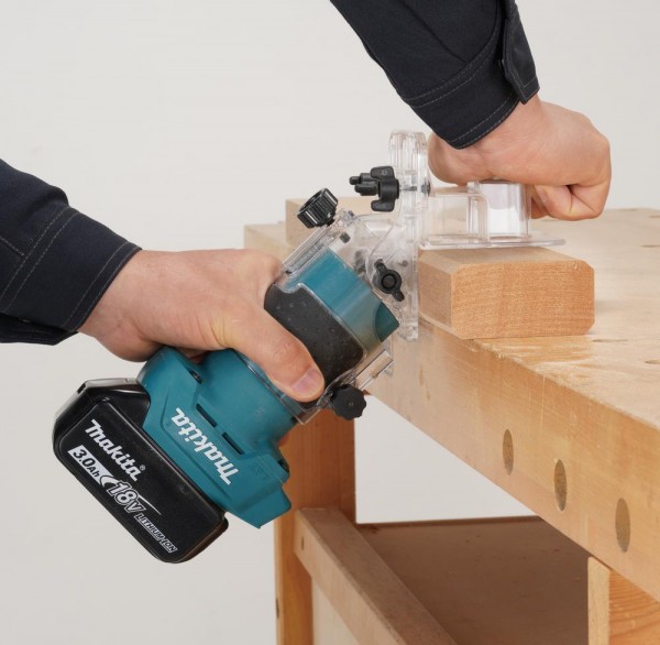 Makita Akku-Kantenfräse Fräsmaschine Oberfräse 18V DRT52Z 6mm