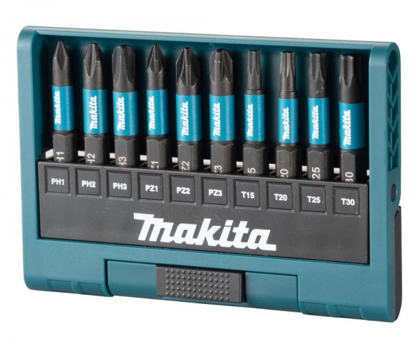 Makita Bit-Sortiment Bit-Set Satz 10tlg. PH/PZ/T 50mm Impact Black