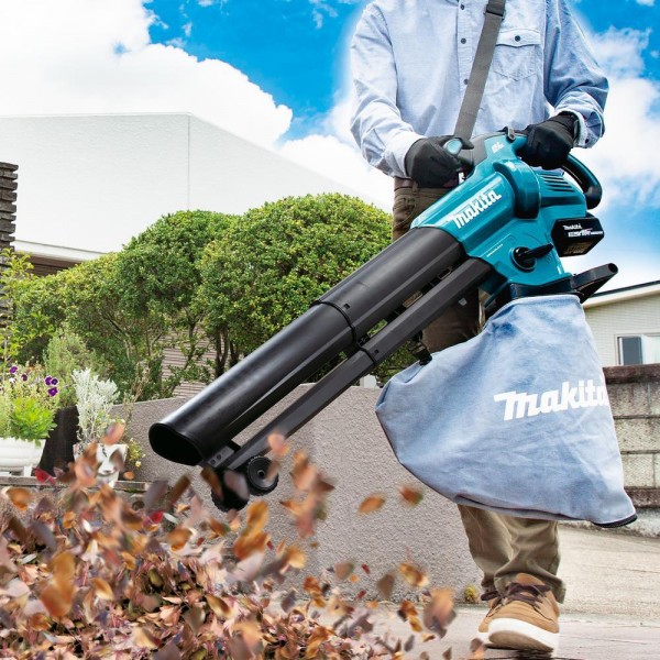 Makita Akku-Laubbläser Laubsauger Gebläse Sauger 18V DUB187RT + 3Ah + DC18RC