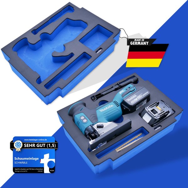 SCHWÄBLE® Schaumeinlage Schaumstoffeinlage für Makita Akku-Stichsäge DJV181