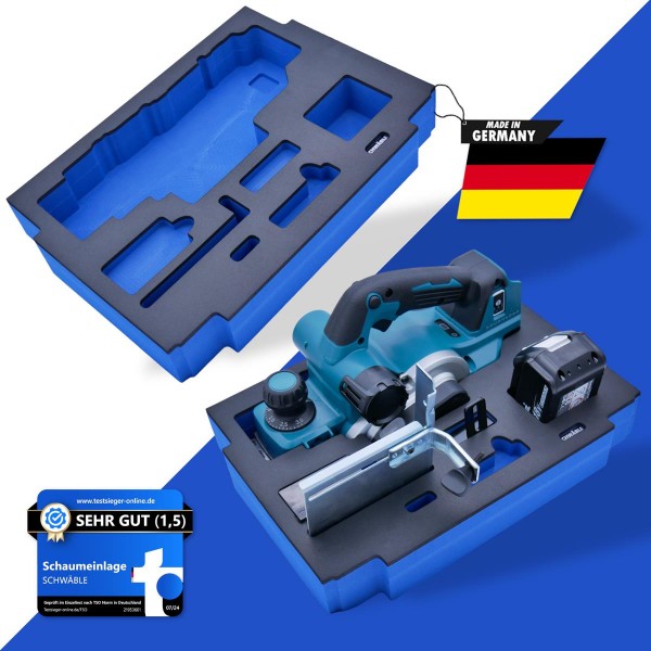 SCHWÄBLE® Schaumeinlage Schaumstoffeinlage für Makita Hobelmaschine DKP181