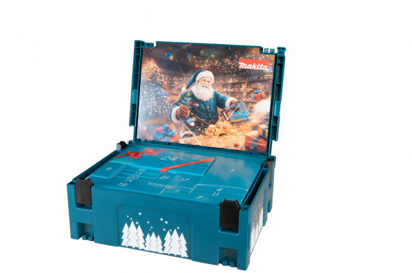 Makita Adventskalender 2026 - 24 Teile im MAKPAC Werkzeugkoffer