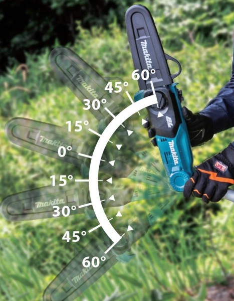 Makita Akku-Hochentaster 18V DUA200RF1 1,62-2,52m + Akkupack + Schnellladegerät