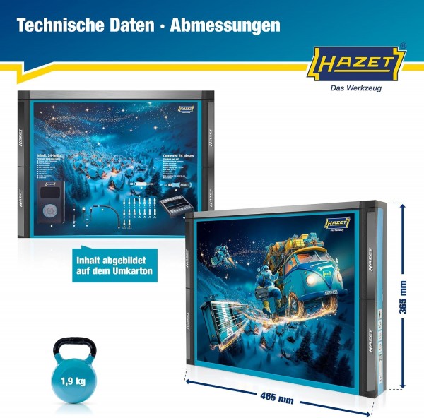 HAZET Adventskalender 2026 Weihnachtskalender Kompressor