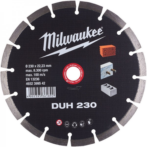 Milwaukee Diamantscheibe Trennscheibe 230mm DUH230