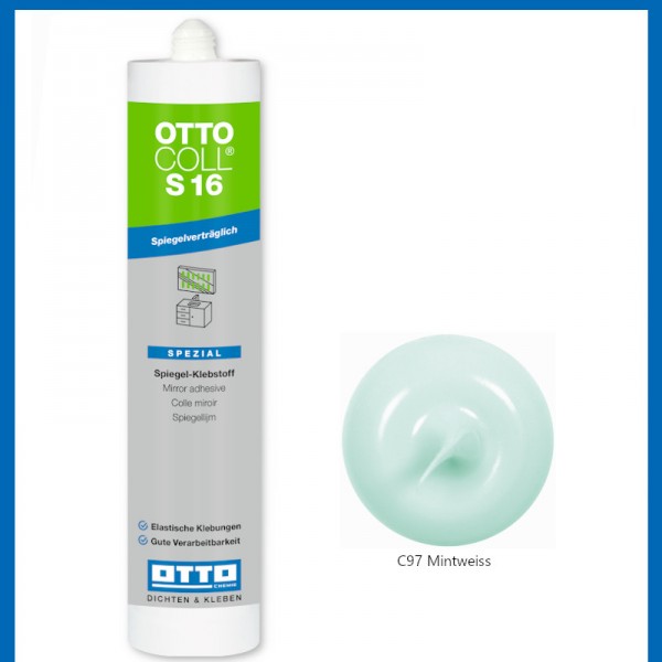Otto Chemie Ottocoll S16 Spiegel-Klebstoff Kermaik Glas Aluminium Acylglas 310ml
