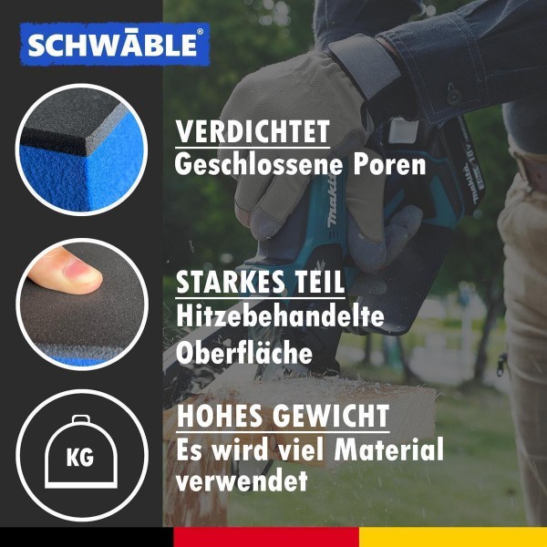 SCHWÄBLE® Schaumeinlage Schaumstoffeinlage für Makita Akku-Bohrschrauber DF002