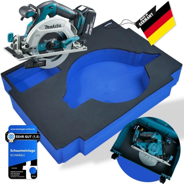 Makita Akku-Handkreissäge Kreissäge 18V DHS680SZ + Schwäble Schaumstoffeinlage